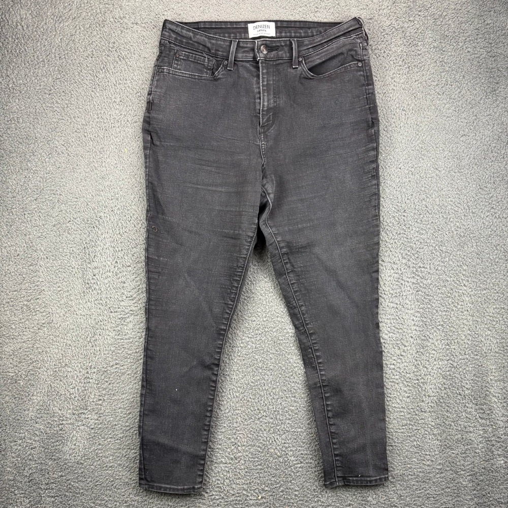 Denizen from Levis Womens High Rise Skinny Jeans Black Size 14S W32 L28